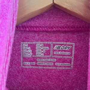 New Balance NB Dry Womens Small Pink Heather Quarter Zip Pullover WFT4316X thumbnail 3