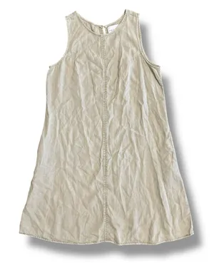 Carly Jean Los Angeles Sage Green Shift Dress L Minimalist Capsule Wardrobe Coastal‎ Chic thumbnail 1