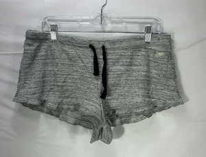 PINK Victoria’s Secret Gray White Marled Sleep Pajama Lounge Shorts Size Large thumbnail 1