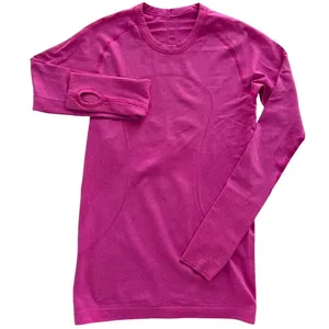 Lululemon Swiftly Tech Long Sleeve Crew 6 ORIGINAL Fit Heathered Raspberry Pink thumbnail 2