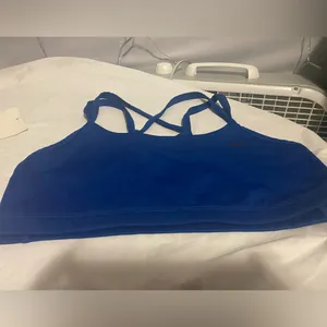Women's Blue Sports Bra thumbnail 2