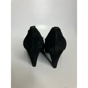 Marc by Marc Jacobs Pumps Womens 36.5 Black Good Suede Pointed Toe Bow Italy thumbnail 4
