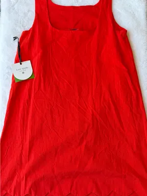 NWT Kate Spade x Target Red Scallop Hem Mini Dress thumbnail 1