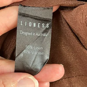 Lioness Del Gato Women's Chocolate Brown Corset Top Size M thumbnail 7