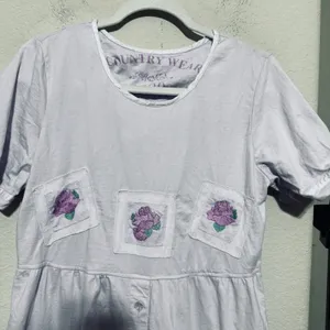 Country Wear Casuals House Dress Vintage 90s Cottagecore Midi Sz S 100% Cotton‎ thumbnail 2