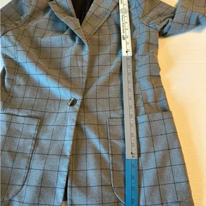 a new day Gray Plaid Blazer size Medium preppy thumbnail 8