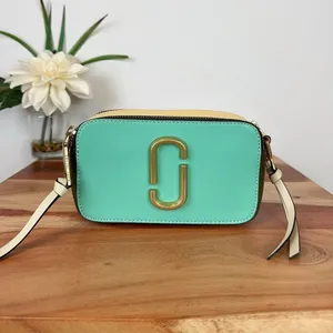 Pre-owned MARC JACOBS‎ Saffiano Rainbow Strap Color Block Snapshot Camera Bag thumbnail 4
