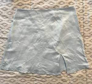 Satin Mini Skirt Blue Size 8 thumbnail 1