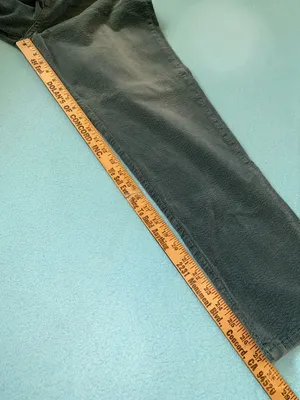SOFT SURROUNDINGS Corduroy green teal straight leg button zipper closure size 14 thumbnail 9