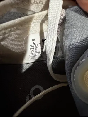 Nike Sneakers in White and Gray with Translucent Sole thumbnail 6