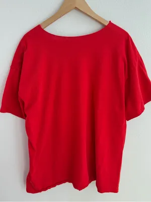 Los Angeles Angels Red Off the Shoulder Tee thumbnail 7