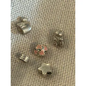A491 charm bracket silver plated 5 pcs thumbnail 3