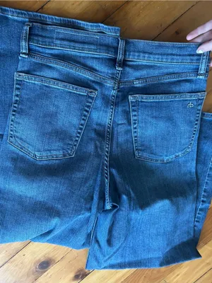 rag & bone Wide Leg Serena Crop Cropped Denim medium wash jeans 28 thumbnail 9