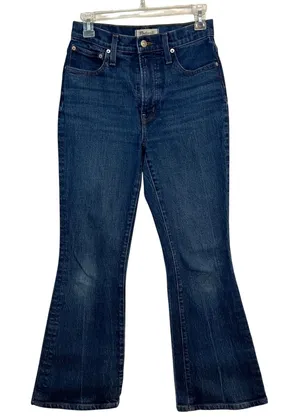 Madewell Jeans The Perfect Vintage Flare‎ Dark Wash Denim Size 25 thumbnail 1