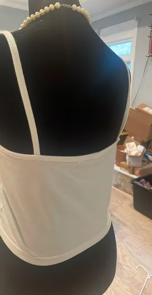 American Threads White summer cami top thumbnail 2