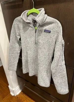 Patagonia Women's Better‎ Sweater 1/4 Zip in Pelican small $99 thumbnail 1