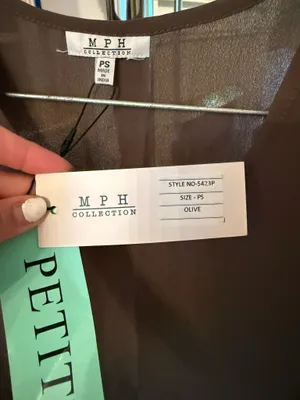 Olive Green Speed Limit MPH Blouse thumbnail 4
