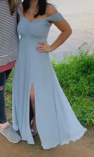 Windsor Light Blue Maxi Dress thumbnail 1
