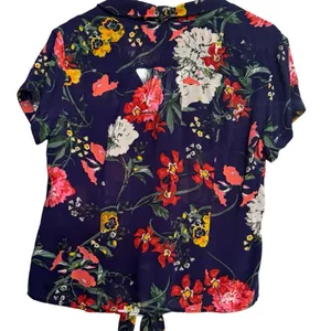 Maeve Anthropologie Blue Floral Top thumbnail 2