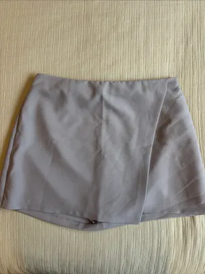 Abercrombie Light Gray Mini Skort thumbnail 2