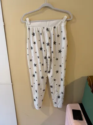 Altar'd State White Star Print Jogger Pants thumbnail 4