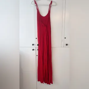 Reformation Red Maxi Dress Scoop Neck Strappy Back | Made in USA thumbnail 6
