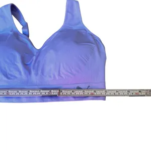 Puma Purple Seamless Wireless Sports Bra Women’s Large Athletic Activewear EUC thumbnail 5