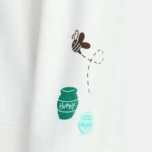Disney Winnie the Pooh Lucky Bear St‎ Patricks Day Sweatshirt Cream NWT Size XS thumbnail 7