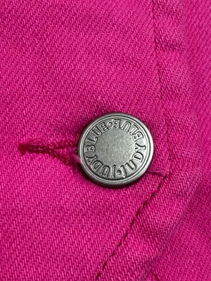 Judy Blue Pink Denim Stretchy Waistcoat Vest Size Medium thumbnail 11