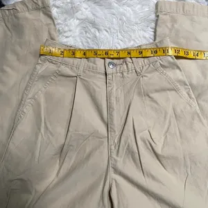 Levi'S Light Brown Tan High Loose Flare Pants Y2k Soft Grunge Light Academia thumbnail 4