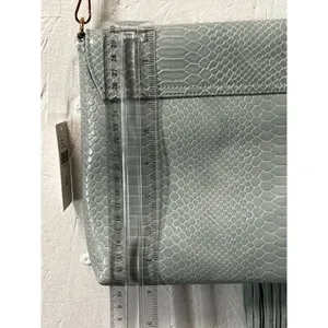 Anthropologie Street Level Real Suede Bag Purse Mint/Menth Designer Professional thumbnail 7
