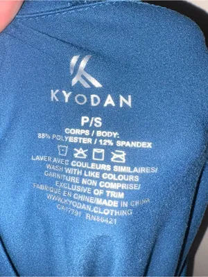 Kyodan Outdoor Small P/S 1/4 Zip Ski Pullover Blue Mountain Graphic base layer thumbnail 3