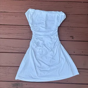 Amazon white asymmetrical mini dress small thumbnail 2