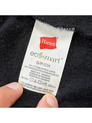 Hanes EcoSmart Black Fleece Lined Sweatpants Womens S Cozy Lounge Athletic thumbnail 5