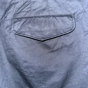 Nike Women's Size 8 Black Rolled Hem Flap Pocket Chino Cotton Athletic Shorts thumbnail 5