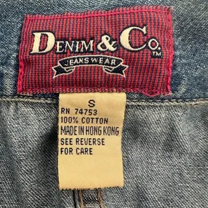 Vintage Denim & Co. Womens Zip Barn Jacket Coat‎ Cowgirl Barn Chore Wear Shirt S thumbnail 6