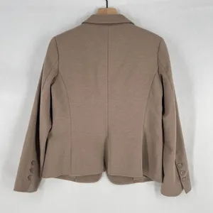 Samantha Brown Blazer‎ Jacket Womens Medium Brown Notch Lapel Single Breasted thumbnail 13