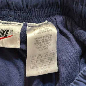 Vtg‎ Nike 90s ladies navy blue cotton athletic lounge pants size 24”medium thumbnail 11