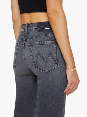 MOTHER‎ Superior The Rambler Zip Flood Outta Sight Jeans In Charcoal Womens 27 thumbnail 3