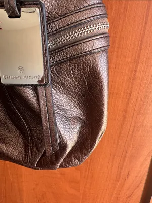 Etienne Aigner Metallic Bronze Leather Shoulder Bag with Tag thumbnail 14