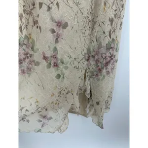 R&M Richards Woman Floral Crinkle V-Neck Midi Dress Beige Pink Size 18W thumbnail 6