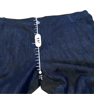 J Brand Wide Leg Denim Trousers 30 Dark Wash High Rise Trouser Jeans Made in USA thumbnail 9