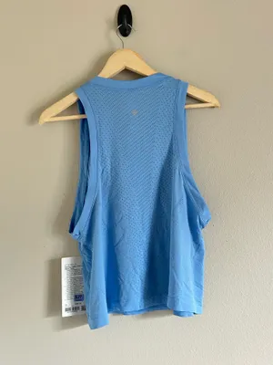 Lululemon Swiftly Open-Hole V-Neck Tank Top Blue Size 10 NWT thumbnail 2
