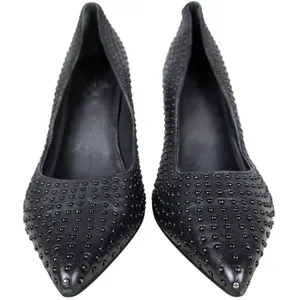 Guess Womens Sabalie Black Studded Leather Pointed Toe Stiletto Pumps Heels 8.5 thumbnail 5