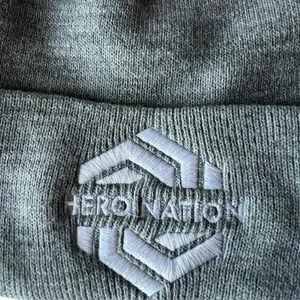 Carhartt Unisex Ribbed Knit Cuff Beanie in Heather Grey Color thumbnail 2