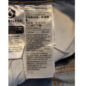 Levi's Womens 501 Original Shorts 27 Blue Distressed Cutoff Denim Boho Festival thumbnail 8