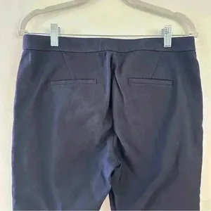 J Crew Womens Size 8 Dark Blue Casual Dress Pants Straight‎ Leg Stretch thumbnail 10