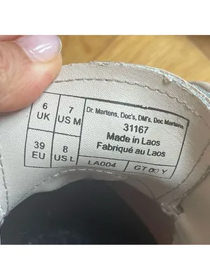 DR. MARTENS 31167 PLATFORM OXFORDS SHOES PINKY BEIGE BLUSH WOMENS Sz 39 US 8 thumbnail 13