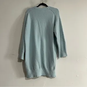 Anthropologie Daily Practice Long Sleeve Sweater Mini Dress Blue Sky Cozy Cabin thumbnail 7