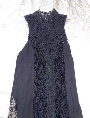 Free People Black Lace Halter Neck Floral Pattern Sleeveless Maxi Dress thumbnail 6